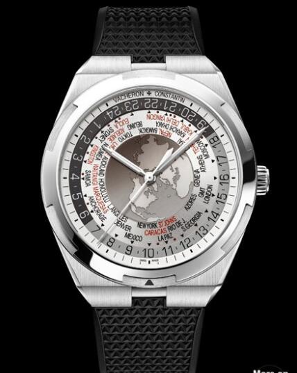 Vacheron Constantin Overseas World Time Replica Watch 7700V/110A-B129 Steel - Rubber Straps